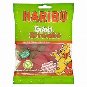 Haribo Giant Strawbs bag £1.00